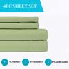 RV Twin(38x75) Sheet Set 4 Pcs- Sage Solid, 100% Egyptian Cotton 600 TC - RV Camper Bunk Sheets, Fits Upto 12 Inch Deep Pocket Mattress, For Travel Trailers Bedding- RV Twin Sheets For Camper view 3