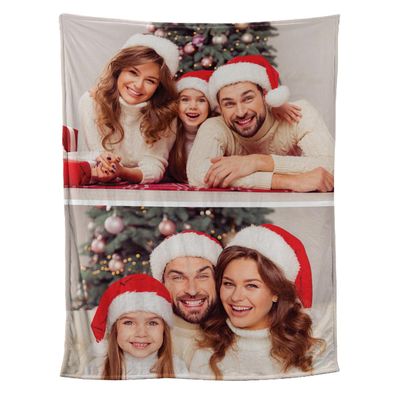 Custom Blanket with Photo Family Christmas Blanket New Year Gifts Bedroom Decorations Custom Name Blankets Christmas Fleece Blanket Super Soft Flannel Blanket Christmas Sofa Couch