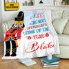Custom Nutcracker Christmas Blanket It's The Most Wonderful Time of The Year Fleece Blanket Custom Name Blankets Christmas Fleece Blanket Super Soft Flannel Blanket Comfy Cozy Throw Blanket Decor view 2