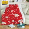Custom Blanket with Your Face Christmas Santa Hat Your Photo Blanket Christmas Bedroom Decor Gift for Children Custom Name Blankets Christmas Fleece Blanket Super Soft Flannel Blanket view 2