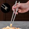 MAXCOOK Pure Titanium Chopsticks Reusable Ice Flower design Multicolor Chop sticks 5 Pairs Set Upscale Tableware Dishwasher Safe Light Durable Palillos Chinos as Gift view 4