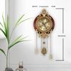 Aero Snail Brown Vintage Pendulum Wall Clock, Solid Wood Hanging Clock, Silent Non Ticking Quartz Movement, Analog Watch for Home Office Kitchen Classroom, W205BX14 view 4