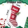 Set of 5 Personalized Christmas Stockings,Christmas Stockings with Names,Custom Embroidered Name Christmas Stockings Fireplace Hanging Stockings Hanging Decoration view 2