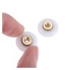 SBTRKT 2/4pcs Bath Shower Door Rollers/Runners Wheels Pulleys 18mm Dia Wheel Bathroom Replacement Part Enclosures Cabins Brass+Plastic (Color : 2pcs) view 3