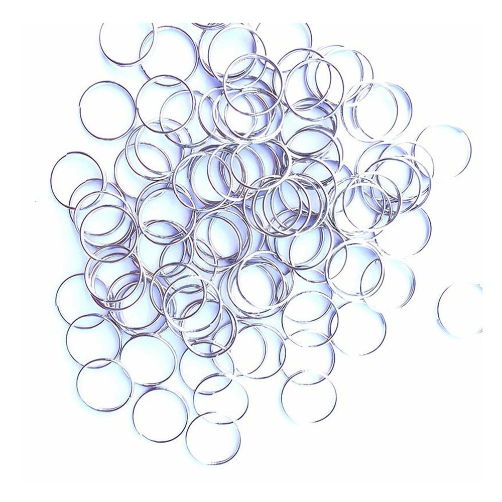 Chandelier Crystal Prisms Pendants 1000pcs 11mm Plated Steel Round Rings Bead Curtain Accessories Hanging Pendants Metal Connectors Chandelier Crystal Prisms Pendants