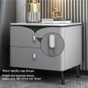 Solid wood nightstand with large capacity drawer,Sofa Side Table 2 Drawer Nightstand for Bedroom,wood nightstand organizer,wood nightstand organizer,Suitable for living room, bedroom, corridor, etc. ( view 3