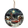 1950s Christmas Valley Christmas Tree Ornament/Rear View Mirror Hanging Ornament - Car Mirror Hanging Accessories view 1