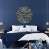 Abstract Metal Wall Art, Modern Metal Wall Art, Metal Wall Art Decor, Lines Metal Wall Art, Home Decor, Metal Wall Art for Bedroom, Irregular Metal Wall Decor, Housewarming Gift (30 x 30 inch | 76 x 76 cm, Black) view 3