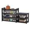 WHYATT 5-Tier Shoe Rack Bench with Seat, Entryway Shoe Organizer in Industrial Design for High Heels, Entryways, Hallways, Closets (Size : 39.3x10x23.2in/100x25.5x59cm) view 1