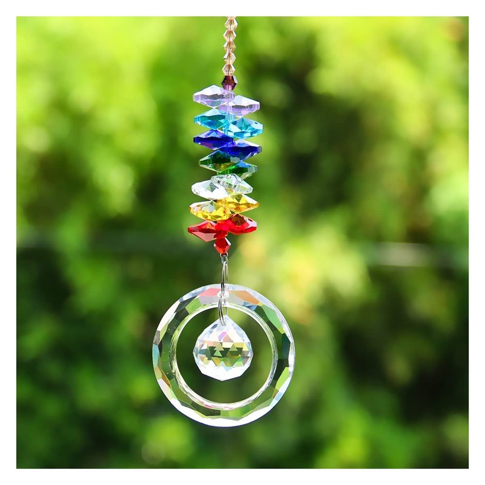 Chandelier Crystal Prisms Pendants 10pcs Crystal Prism DIY Crystals Garland Ball Beads Chandelier Parts Pendants Hanging Garden Decor Chandelier Crystal Prisms Pendants