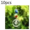 Chandelier Crystal Prisms Pendants 10pcs Crystal Prism DIY Crystals Garland Ball Beads Chandelier Parts Pendants Hanging Garden Decor Chandelier Crystal Prisms Pendants view 2