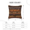 BTCOWZRV Corduroy Throw Pillow Cover 20"X20" Square Decorative Pillowcase African Mud Cloth Tribal Double-Sided Print Cushion Covers for Couch Bed Sofa Living Room view 2