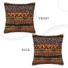 BTCOWZRV Corduroy Throw Pillow Cover 20"X20" Square Decorative Pillowcase African Mud Cloth Tribal Double-Sided Print Cushion Covers for Couch Bed Sofa Living Room view 3