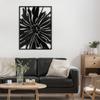 SIGNLEADER Metal Wall Art Decor Tropical Leaf Minimalist Modern Abstract Wall Sculpture Hangings Home Decoration for Living Room, Bedroom, Bathroom, Kitchen, Outdoor - 24" Black view 1