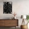 SIGNLEADER Metal Wall Art Decor Tropical Leaf Minimalist Modern Abstract Wall Sculpture Hangings Home Decoration for Living Room, Bedroom, Bathroom, Kitchen, Outdoor - 24" Black view 4