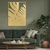 SIGNLEADER Metal Wall Art Decor Tropical Blck Monsteras Leaf Minimalist Modern Abstract Wall Sculpture Hangings Home Decoration for Living Room, Bedroom, Bathroom, Kitchen, Outdoor - 24" Gold view 1