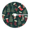 ALAZA Pine Tree Socks Merry Christmas Christmas Tree Skirt Decoration for Merry Christmas Party Decorations Holiday Xmas 35.4 Inches view 1