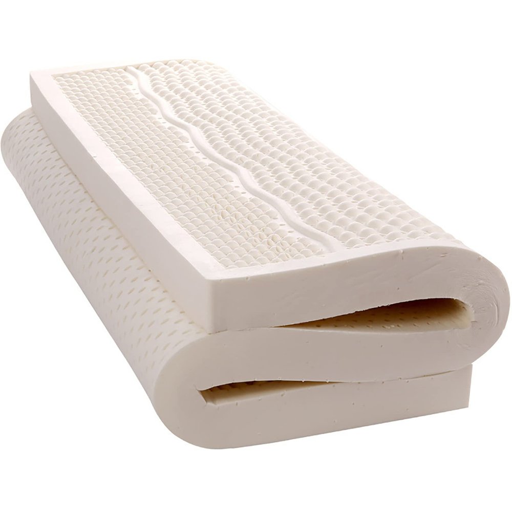 NaKeah 7 Zone Soft 100% Natural Premium Latex Mattress Topper for Pressure Relief Hotel Premium Futon Mattress Topper,7.5cm,150x200cm