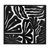 SIGNLEADER Metal Wall Art Decor Tropical Palm Leaf Minimalist Modern Abstract Wall Sculpture Hangings Home Decoration for Living Room, Bedroom, Bathroom, Kitchen, Outdoor - 36" Black view 2