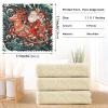 ALAZA Deer Santa Claus Merry Christmas Flower 6 Pack Kitchen Towels Dish Bar Tea Towel Dishcloths Fast Drying Super Soft 11 x 11 inches view 3