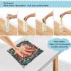 ALAZA Deer Santa Claus Merry Christmas Flower 6 Pack Kitchen Towels Dish Bar Tea Towel Dishcloths Fast Drying Super Soft 11 x 11 inches view 4