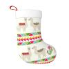 WURTON Christmas Stocking Llama and Cactus Print Xmas Stockings for Party Decor Family Holiday Hanging Stockings view 1