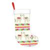 WURTON Christmas Stocking Llama and Cactus Print Xmas Stockings for Party Decor Family Holiday Hanging Stockings view 2