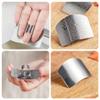 Stainless Steel Finger Guard, 2023 New Finger Protector for Cutting Food, Premium Slicing Tool Finger Protector Finger Protectors when Cutting, Slicing, Dicing, Chopping Vegatables (2 Pcs) view 3