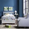 Direct Wicker White Wood Twin Bed with Trundle Headboard and Footboard for Bedroom view 3