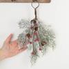 Factory Direct Craft Artificial Snowy Pine Teardrop Hangers Set of 2 for Christmas Decorating and Holiday Displays - 13 Inches Long view 4