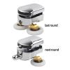 SBTRKT 4pcs Double Wheel Sliding Shower Screen Door Roller Top and Bottom 23mm Zinc Alloy Pulleys Bathroom Replacement Accessories Tool view 2