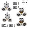 SBTRKT 4pcs Double Wheel Sliding Shower Screen Door Roller Top and Bottom 23mm Zinc Alloy Pulleys Bathroom Replacement Accessories Tool view 3
