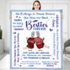 KERAOO My Bestie Throw Blanket, 50"x 60", Custom Friendship Gift for Women & Girls view 1
