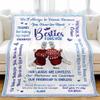 KERAOO My Bestie Throw Blanket, 50"x 60", Custom Friendship Gift for Women & Girls view 2