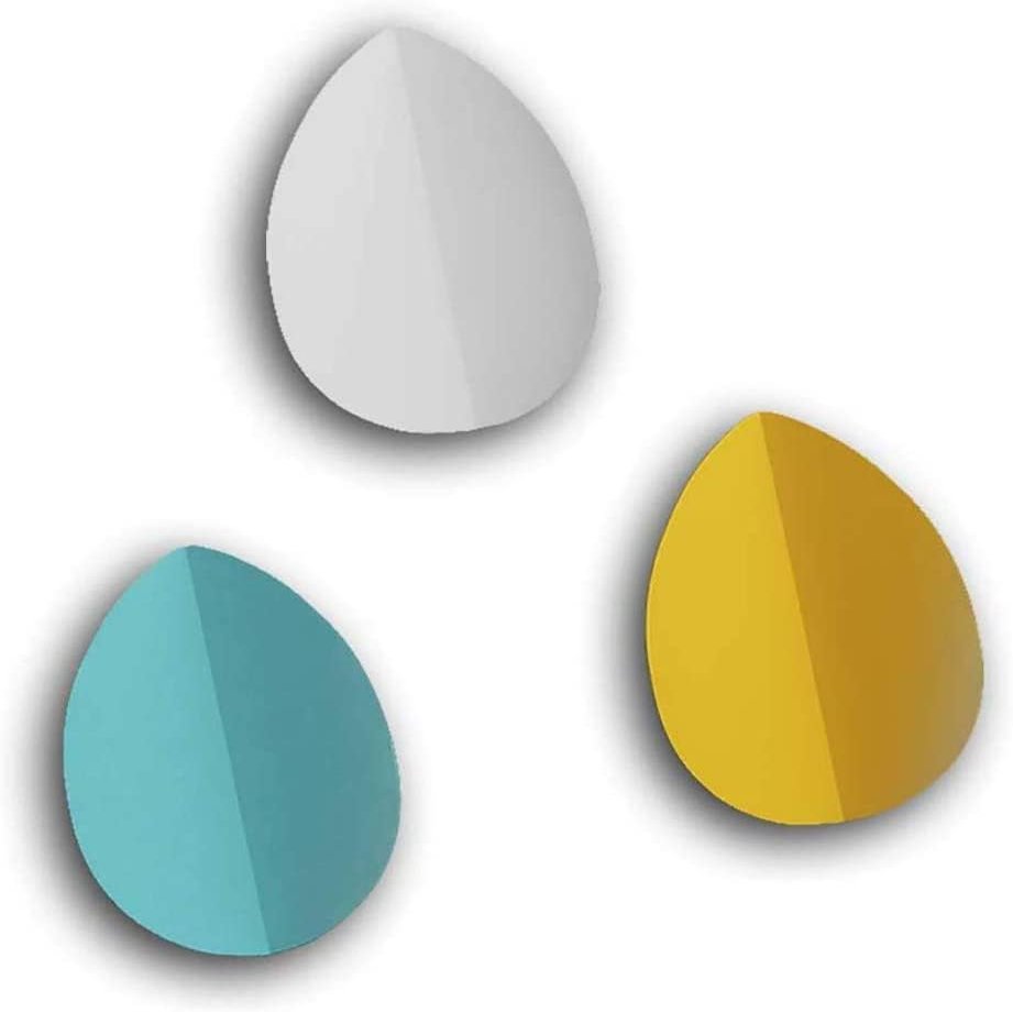 Coat Hook Wall Mounted Coat Hook coat hook Leaves Wall-mounted Cast Iron Leaf Hooks Children's Room Clothes Hanger Scarf Hat Holder For Kindergarten Nursery Entrance Foyer 3 Pack Red/Blue/White ( Co