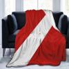 Scuba Diving Deep Dive Flag Blanket Sofa Bedding Ultra-Soft Micro Fleece Blanket 80"x60" view 2