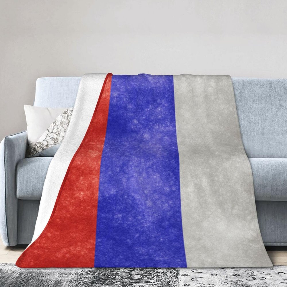 Flag of Russia Blanket Sofa Bedding Ultra-Soft Micro Fleece Blanket 50"x40"