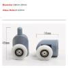 SBTRKT 4pcs-8pcs/set Shower Rooms Cabins Pulley/Shower Room Roller/Runners/Wheels/Pulleys Diameter 20mm/22mm/23mm/25mm/27mm (Color : 2 Upper 2 Lower, Size : 20MM_6MM) view 3