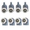 4pcs-8pcs/set Shower Rooms Cabins Pulley/Shower Room Roller/Runners/Wheels/Pulleys Diameter 20mm/22mm/23mm/25mm/27mm (Color : 2 Upper 2pcs Lower, Size : 22MM_6MM) view 1
