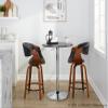 LumiSource Symphony Counter Stools for Kitchen Counter in Faux Leather, Counter Height Chairs, Bar Stools Set of 2, Counter Height Chairs, Bar Stools for Kitchen Island view 2