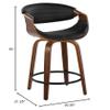 LumiSource Symphony Counter Stools for Kitchen Counter in Faux Leather, Counter Height Chairs, Bar Stools Set of 2, Counter Height Chairs, Bar Stools for Kitchen Island view 3