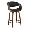 LumiSource Symphony Counter Stools for Kitchen Counter in Faux Leather, Counter Height Chairs, Bar Stools Set of 2, Counter Height Chairs, Bar Stools for Kitchen Island view 4