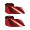 Beistle 2 Piece 200 FT Red Metallic Plastic Streamers for Birthday Party, Patriotic Supplies, and Valentines Day Decorations, Made In USA Since 1900, 2" x 200' view 1