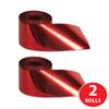 Beistle 2 Piece 200 FT Red Metallic Plastic Streamers for Birthday Party, Patriotic Supplies, and Valentines Day Decorations, Made In USA Since 1900, 2" x 200' view 4