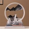 Fodalob Creative Rotating Hourglass Deep Sea Sandscape Ornaments Home Entrance Living Room TV Cabinet Crafts Wine Cooler Decorations - 12inch view 2