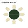 Evershine 24 Pack 84" Hunter Green Round Heavy Duty Plastic Table Covers Tablecloth (Reusable) (Round 84", Hunter Green) view 3