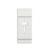 Board and Batten PVC Exterior Shutter with Palm Tree Cutout (11.5 inch x 43 inch) view 1