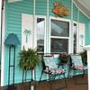 Board and Batten PVC Exterior Shutter with Palm Tree Cutout (11.5 inch x 30.5 inch) view 4