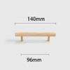 wood handle,wardrobe handles, Furniture Dresser Knobs Cupboard Door Handle for Kitchen Drawer Wardrobe Solid Modern Hardware Pull Bathroom Pulls,Fraxinus mandshurica (Hole Distance 96mm) ( Size : Hole view 2