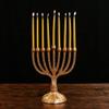 Dear Holidays Gold Vine Footed Menorah view 1